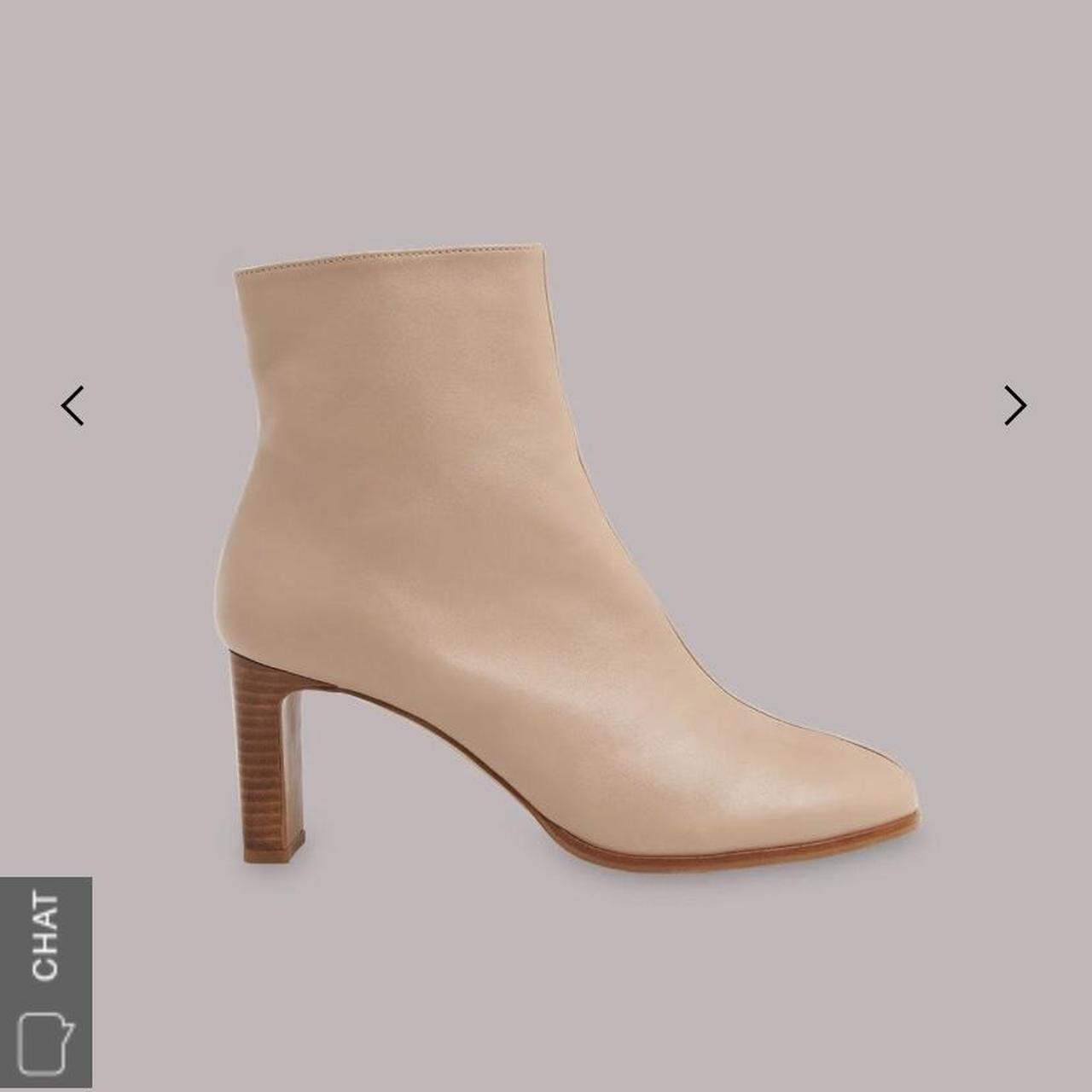 Whistles Daphne ankle boot in taupe. Size 7. Worn... Depop