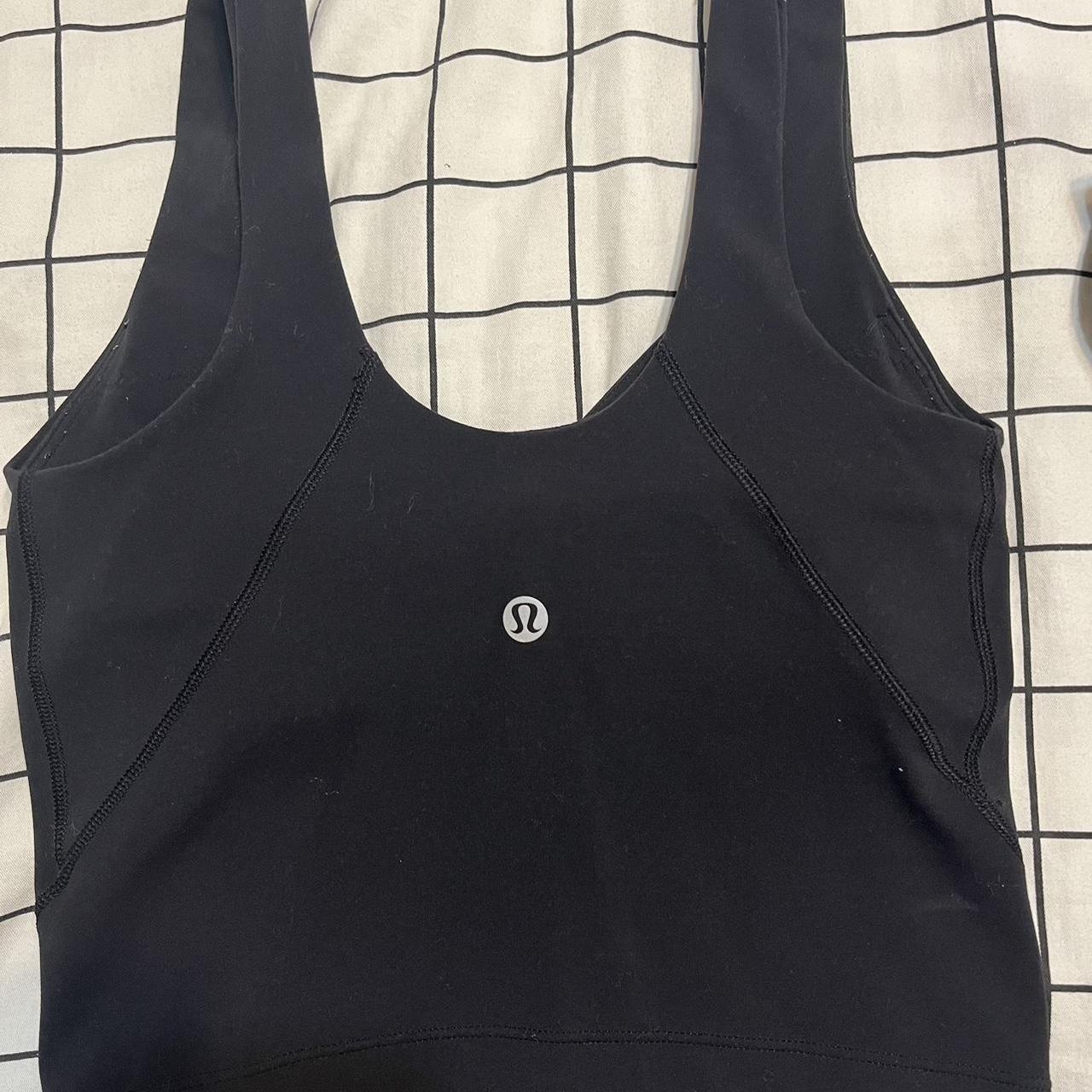 Lululemon Black Align tank. Size 0 but could fit a 2... - Depop