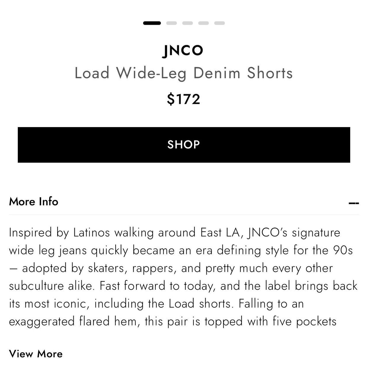 JNCO Wide Load Shorts Jorts 3/4 lengths W30. BRAND... Depop