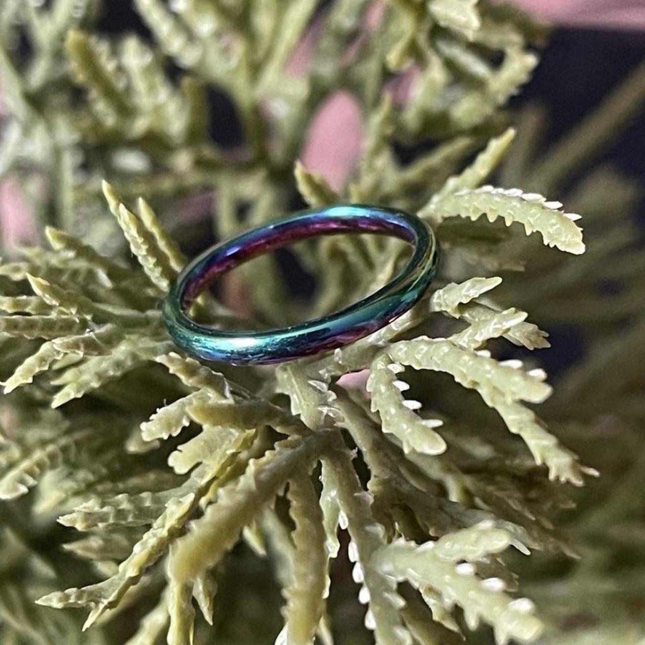 Women's Ring - Multi – Multicoloured titanium rin… - image 3