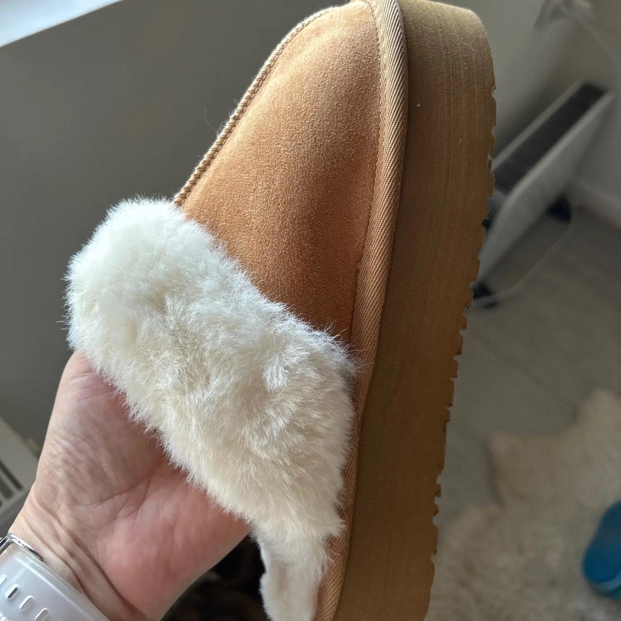 Ugg style fur slippers with or without back straps... - Depop