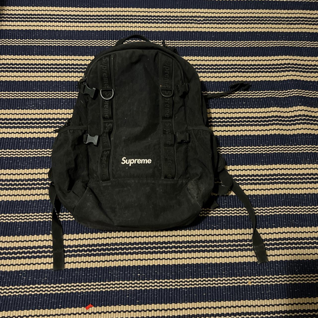 Supreme FW/20 Backpack HEAVILY WORN WITH TEARS AND - Depop