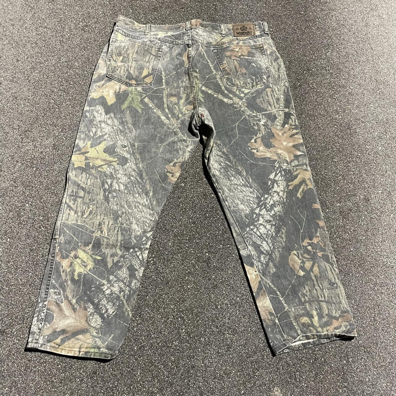 VTG WRANGLER Mossy Oak Double Knee Camo pants 42x30... - Depop