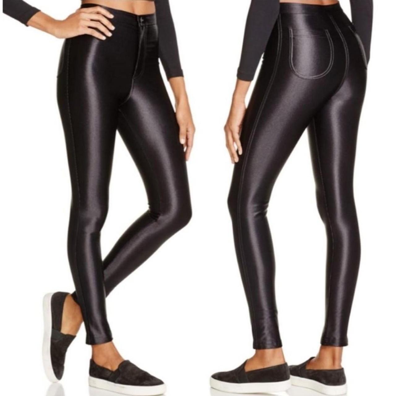 American Apparel black disco pants. Highwaisted,... Depop