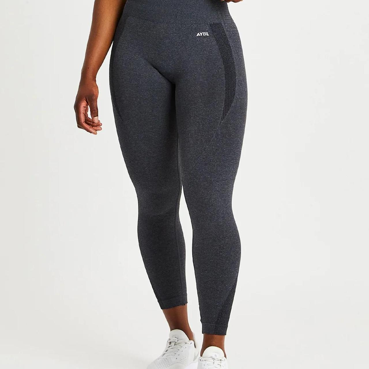 Gymshark Women's Black Leggings Depop