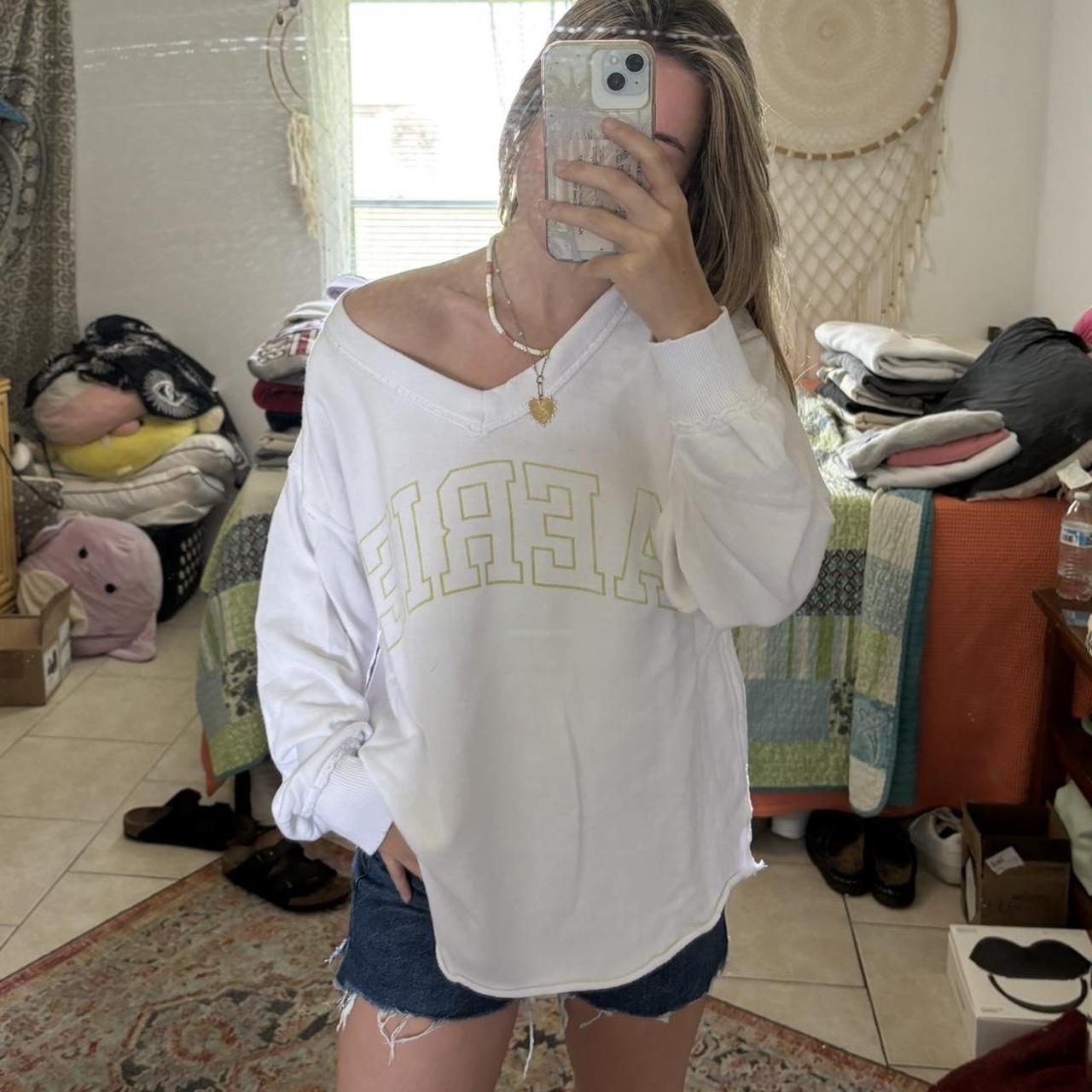 Aerie Mock Neck Sweatshirt available on an online retail platform