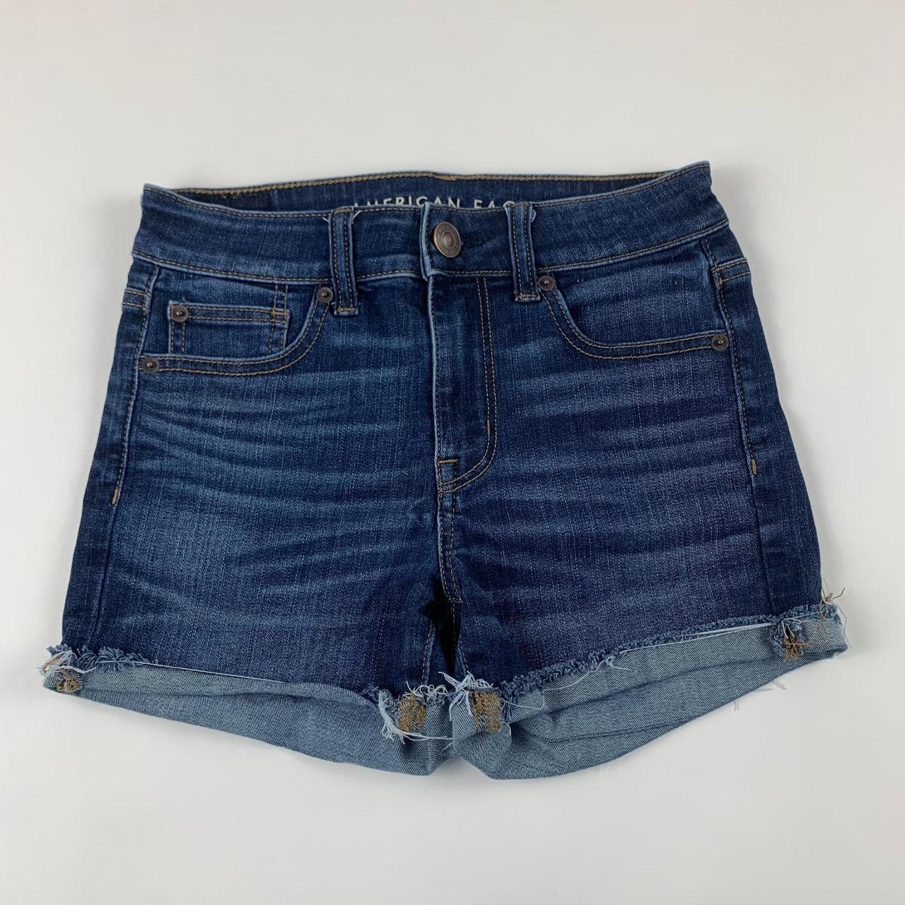 American Eagle Outfitters Women's Blue Shorts | Depop