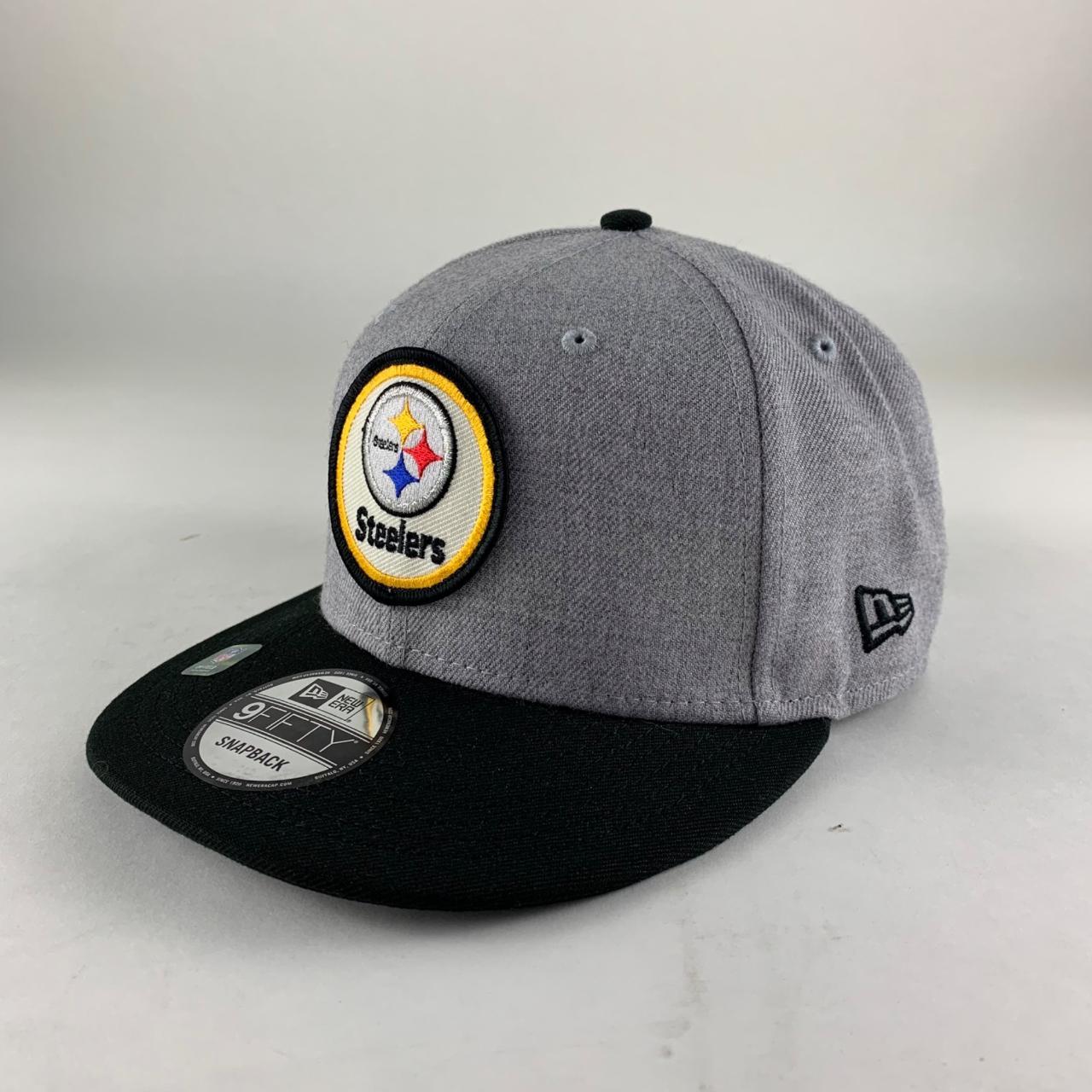 Men's Pittsburgh Steelers New Era White/Black Retro Title 9FIFTY Snapback  Hat