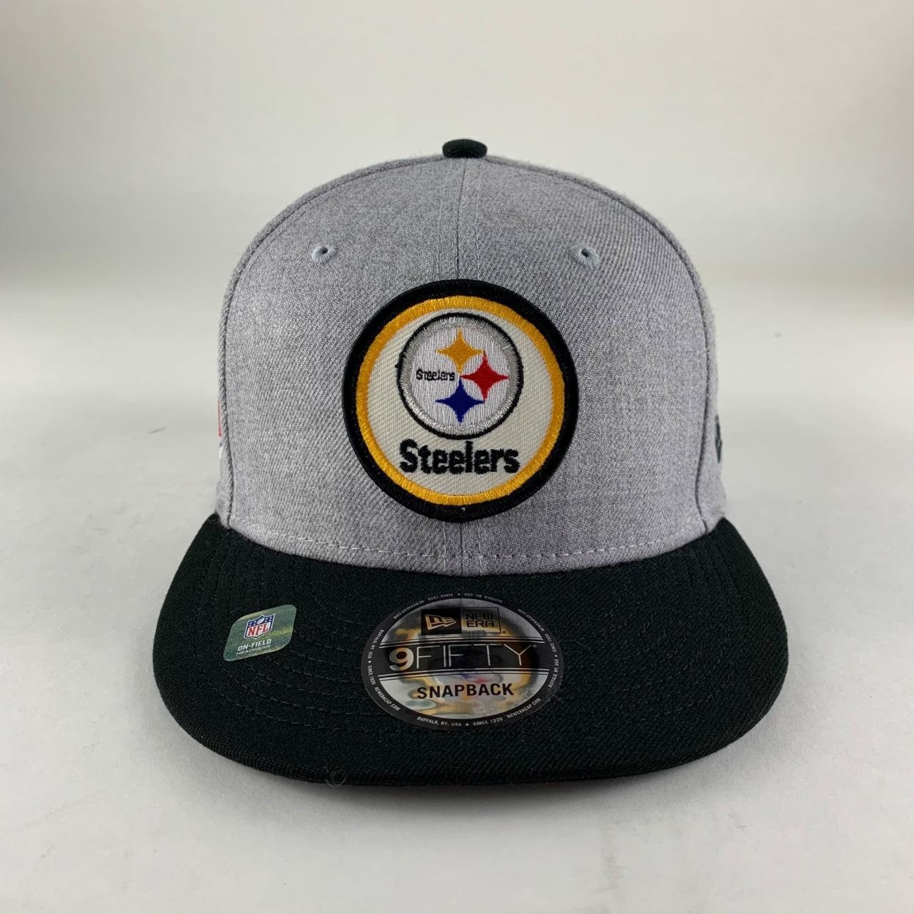 Men's Pittsburgh Steelers New Era White/Black Retro Title 9FIFTY