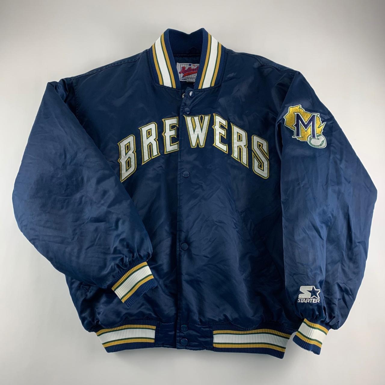 M/L(See Measurements) - Vintage Milwaukee Brewers Starter Jacket