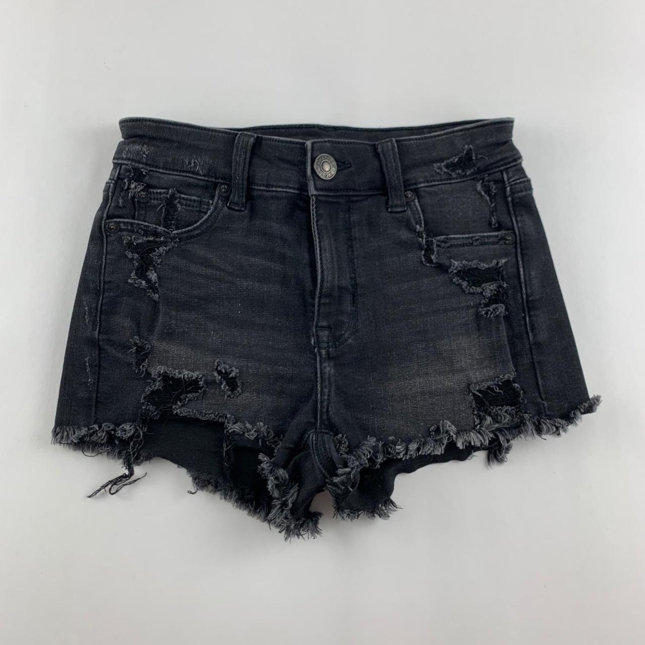 Black denim sale shorts american eagle