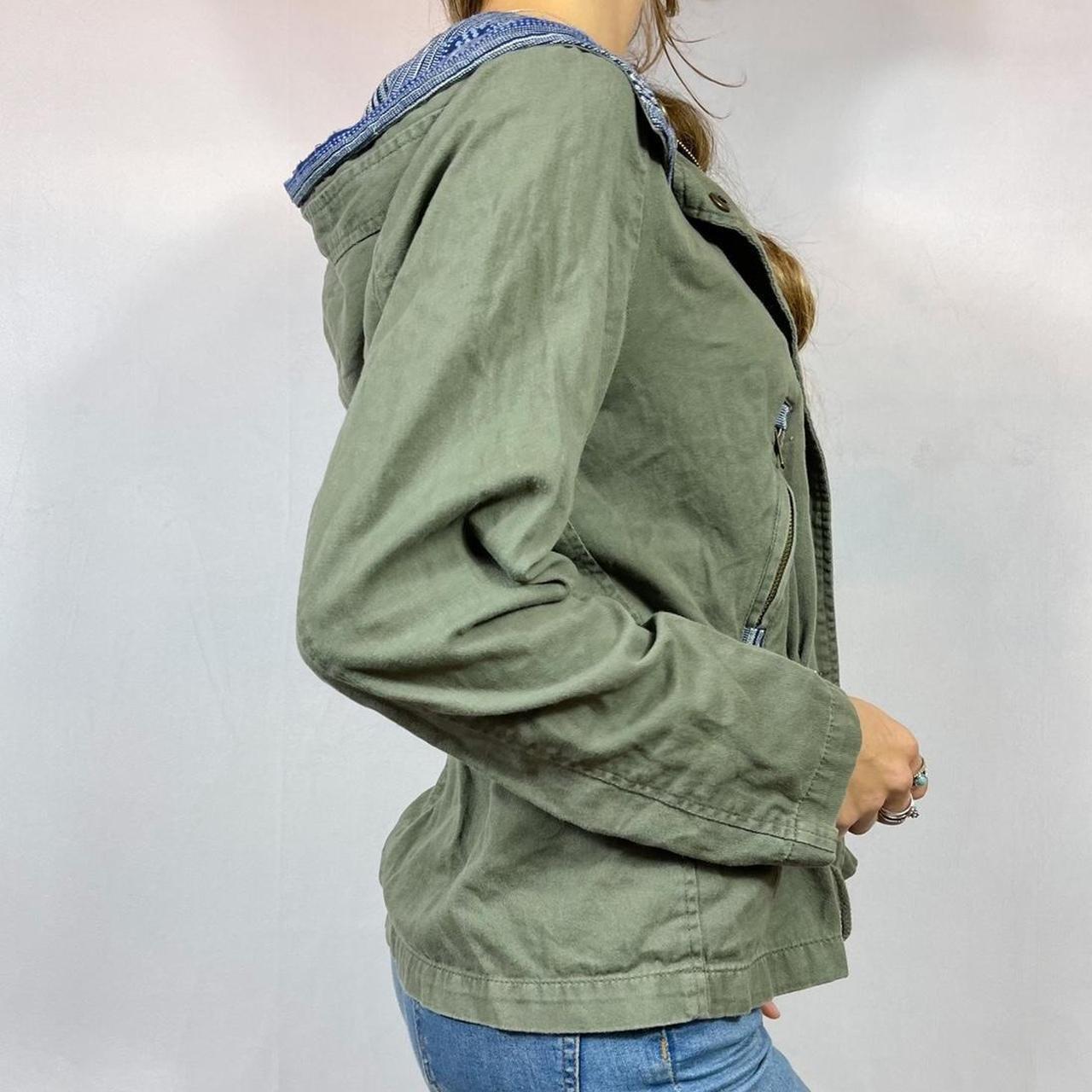 fairy grunge utility jacket this army green... Depop
