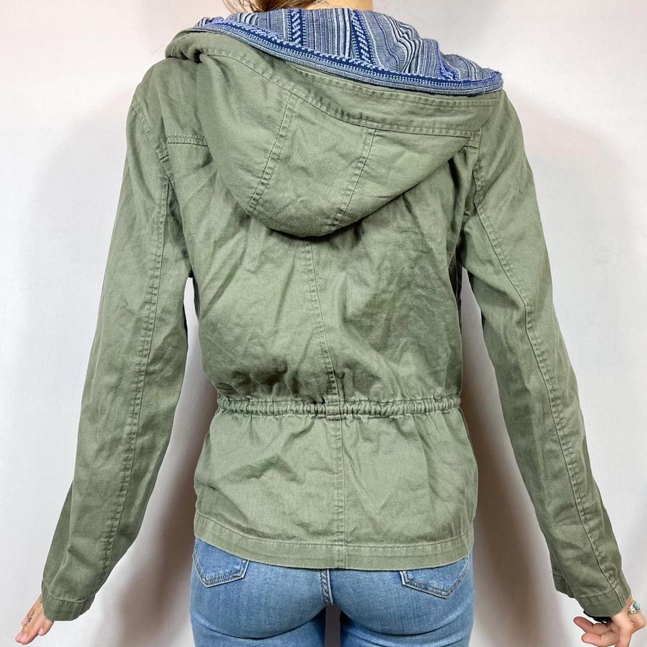 fairy grunge utility jacket this army green... Depop