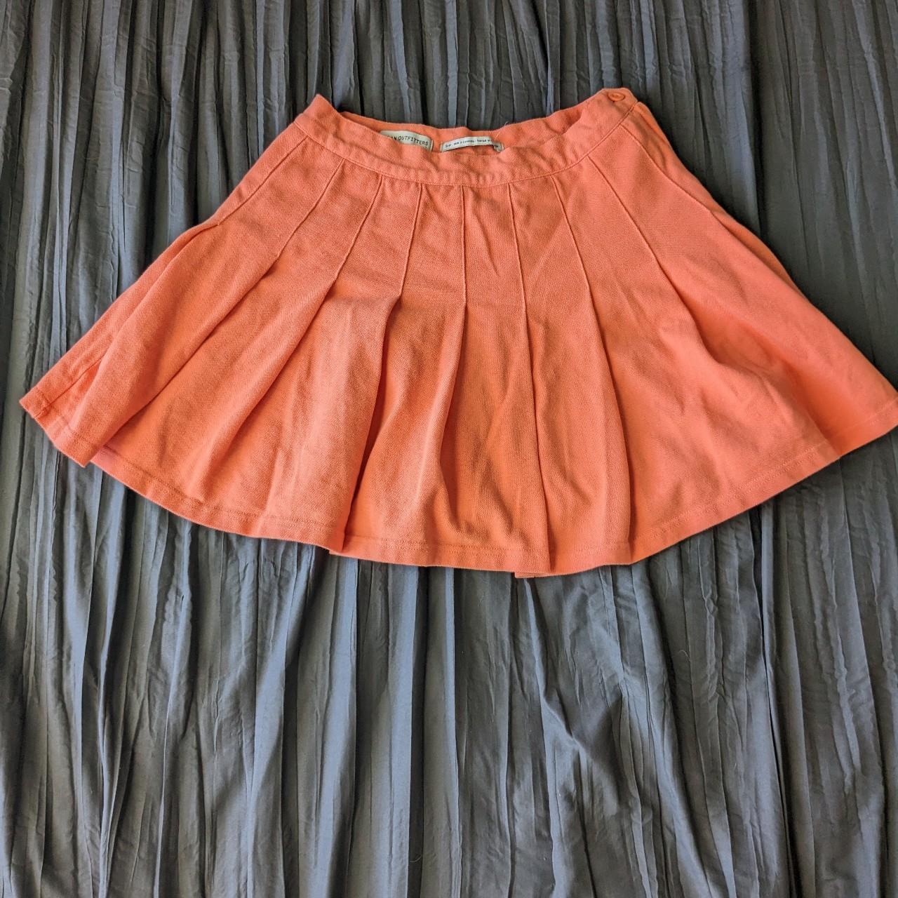 Urban Outfitters Women's Orange Skirt | Depop