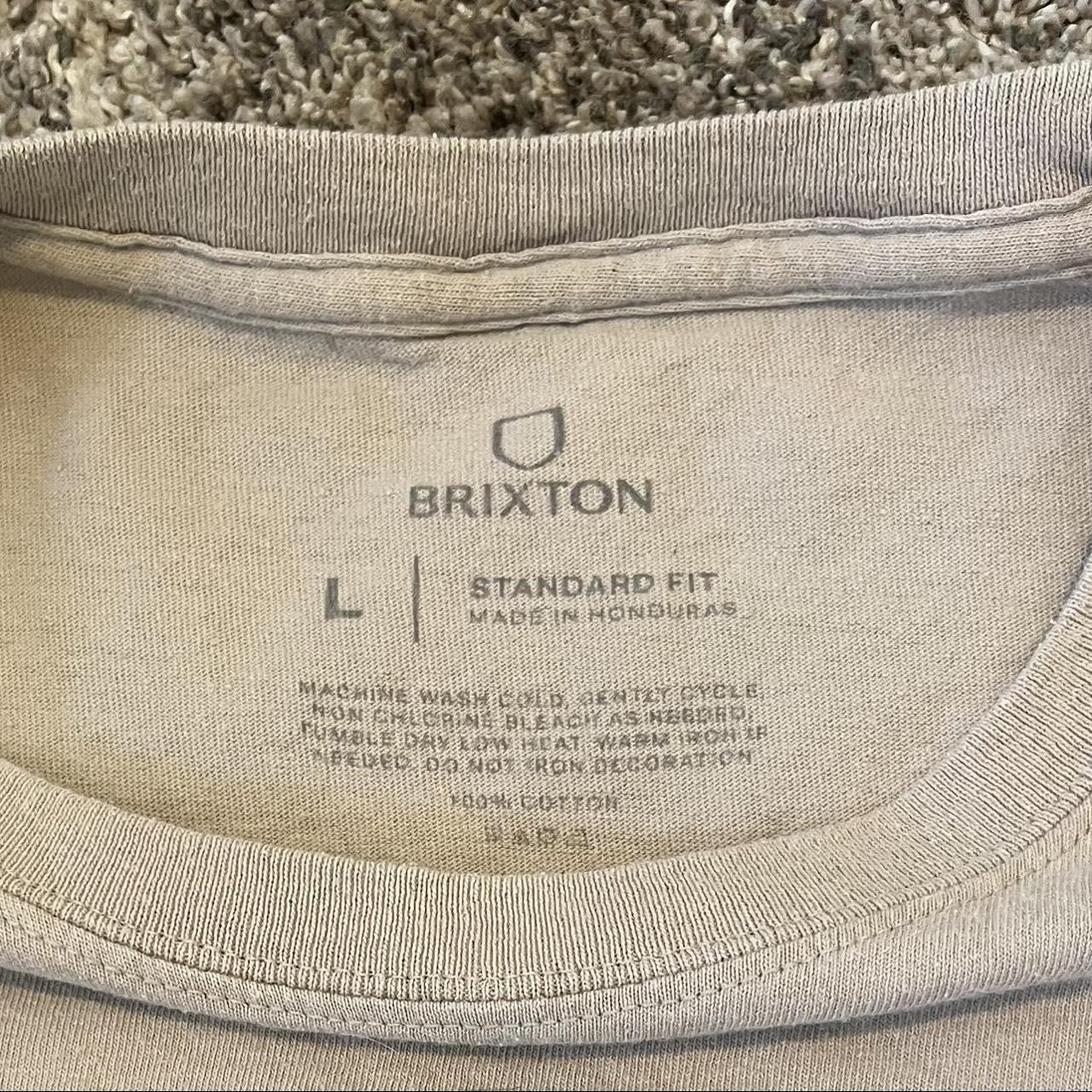 Brixton Men's Cream T-shirt (4)