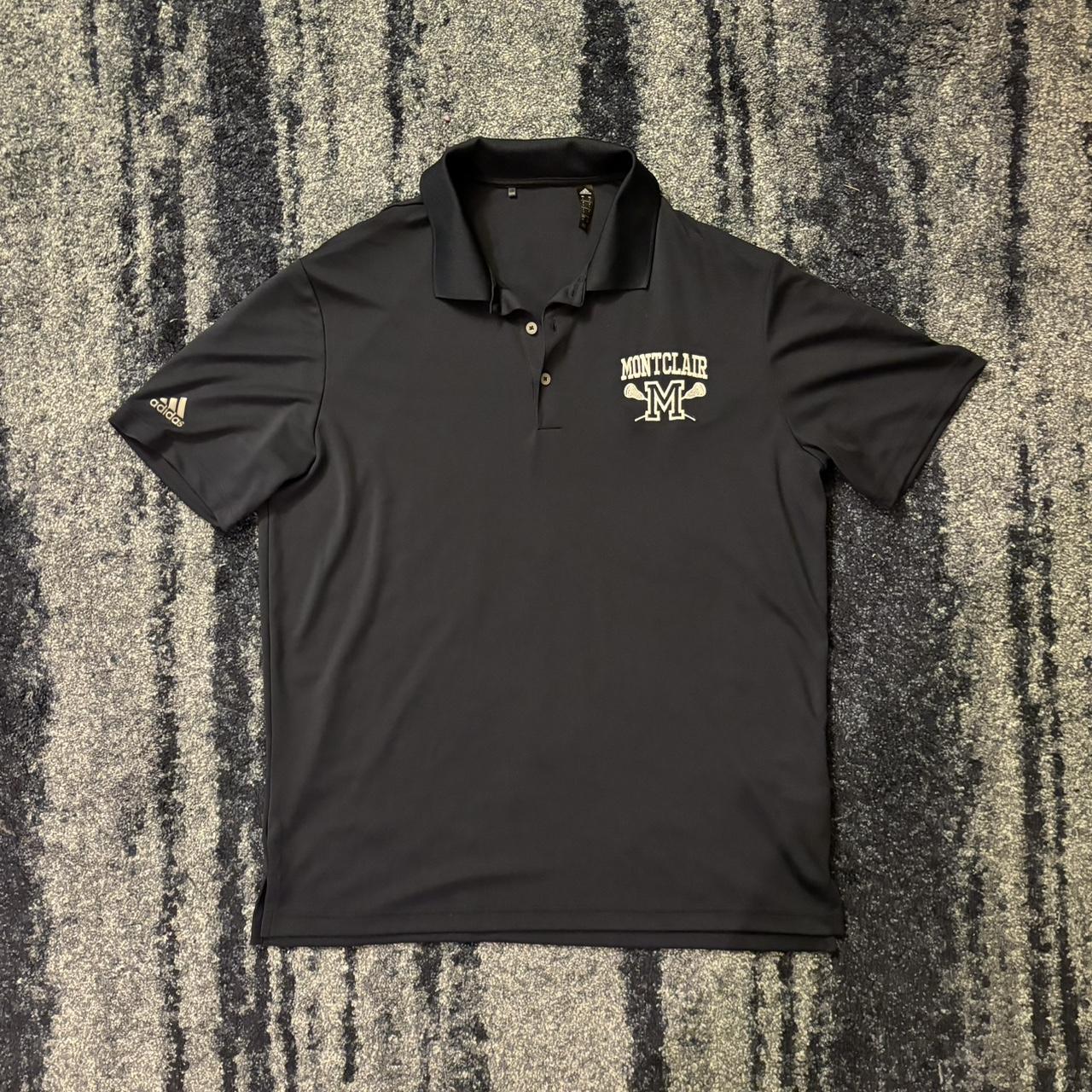 Adidas navy polo on sale shirts