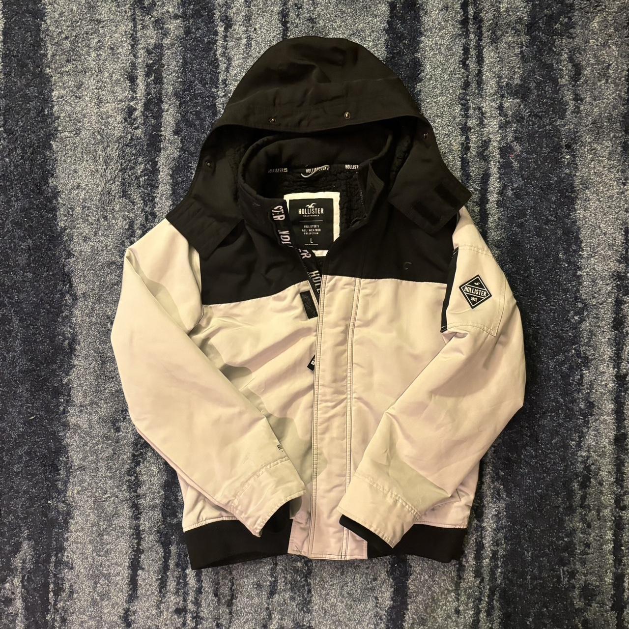 Hollister white outlet coat