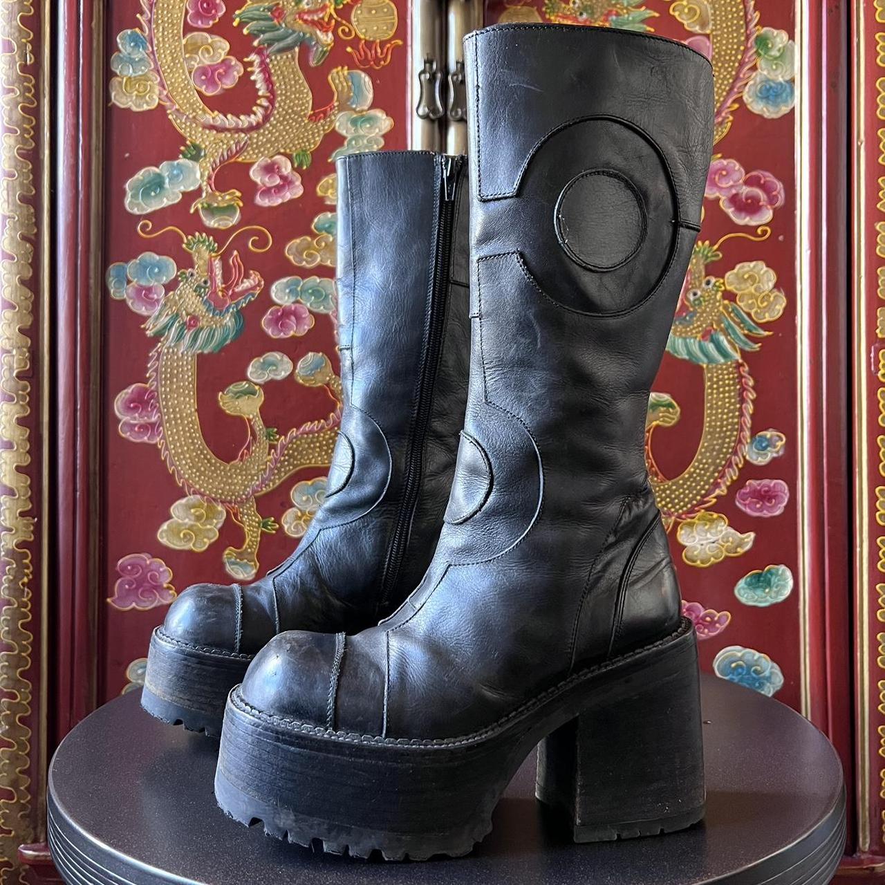 Super rare 90s El Dantes Leather Boots SIZE Depop