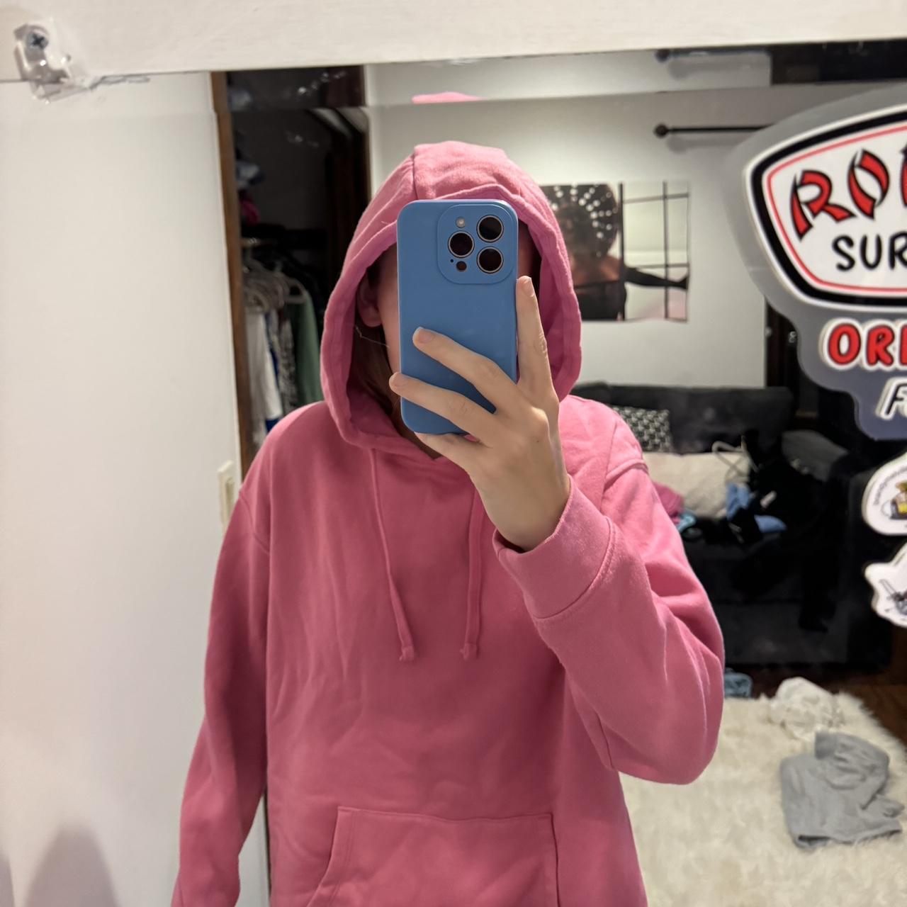 Pink hoodie hoodies Depop