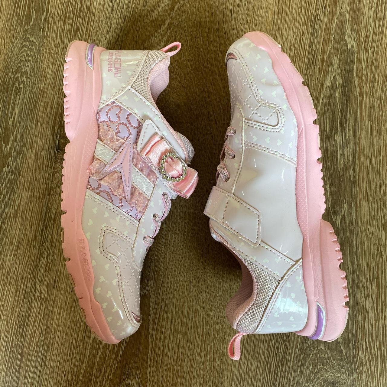 blush pink running shoes