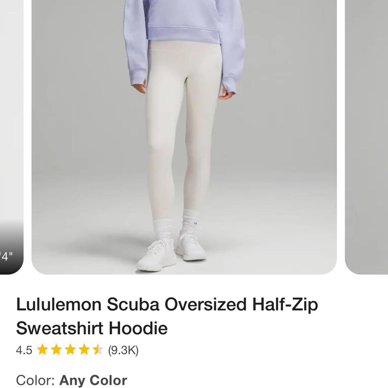 Lululemon Scuba Oversized Half Zip Hoodie Smokey Red