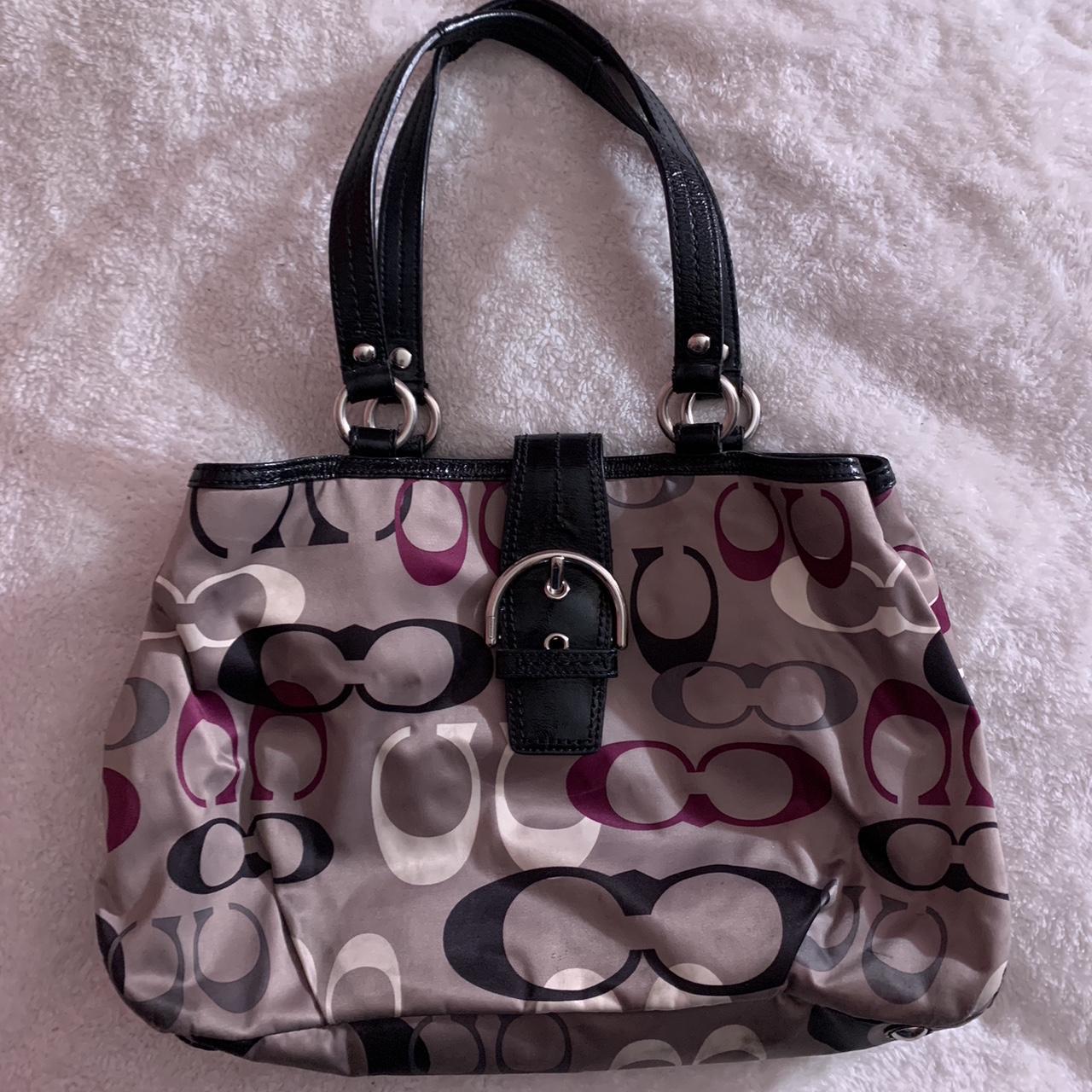 Dark purple clearance coach bag