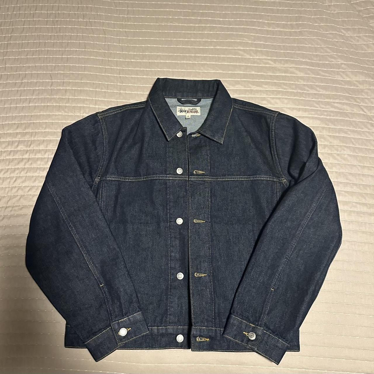 STUSSY City Links Denim Zip Work Jacket Size: | Depop STUSSY City Links Denim Zip Work Jacket Size: | Depop