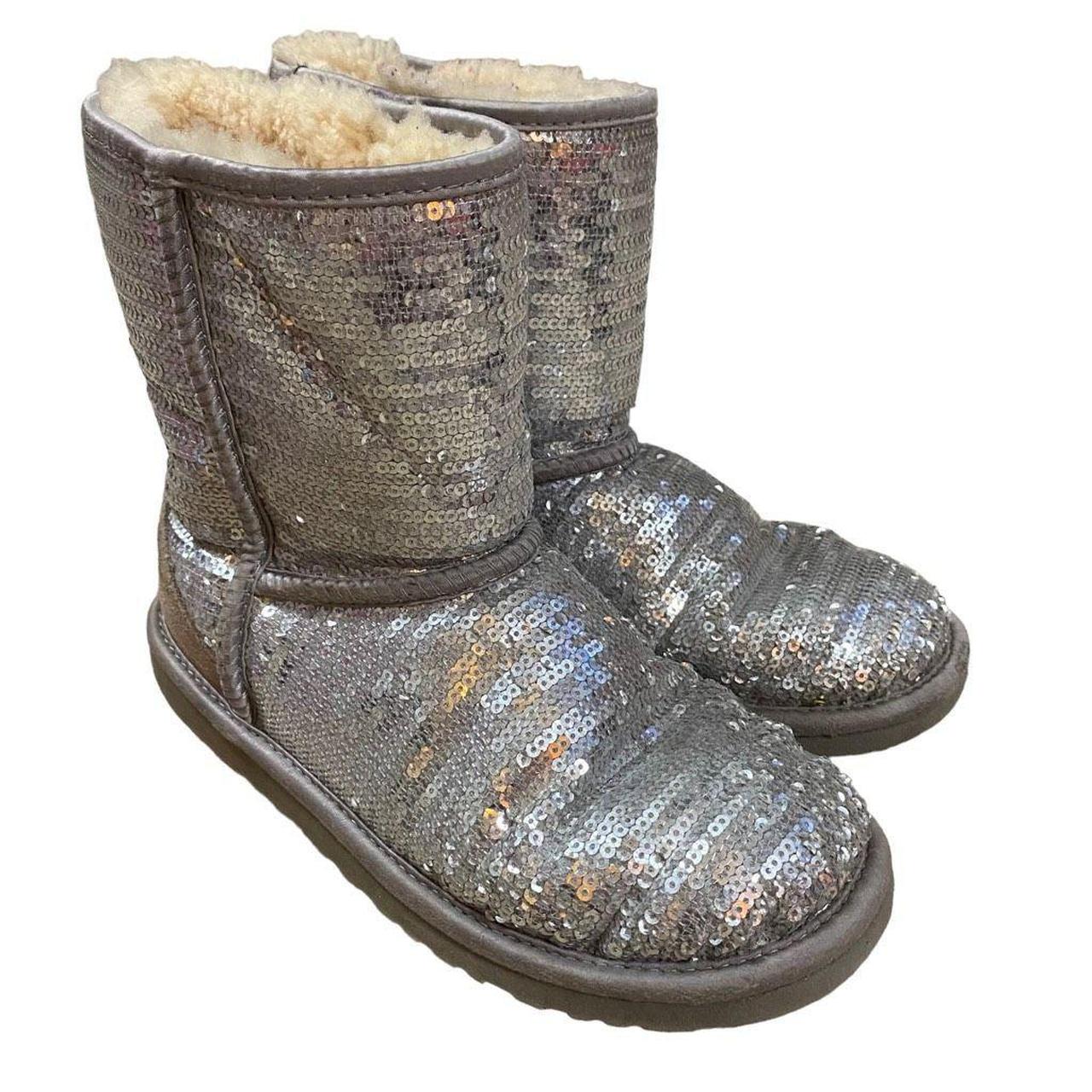 Silver glitter ugg outlet boots