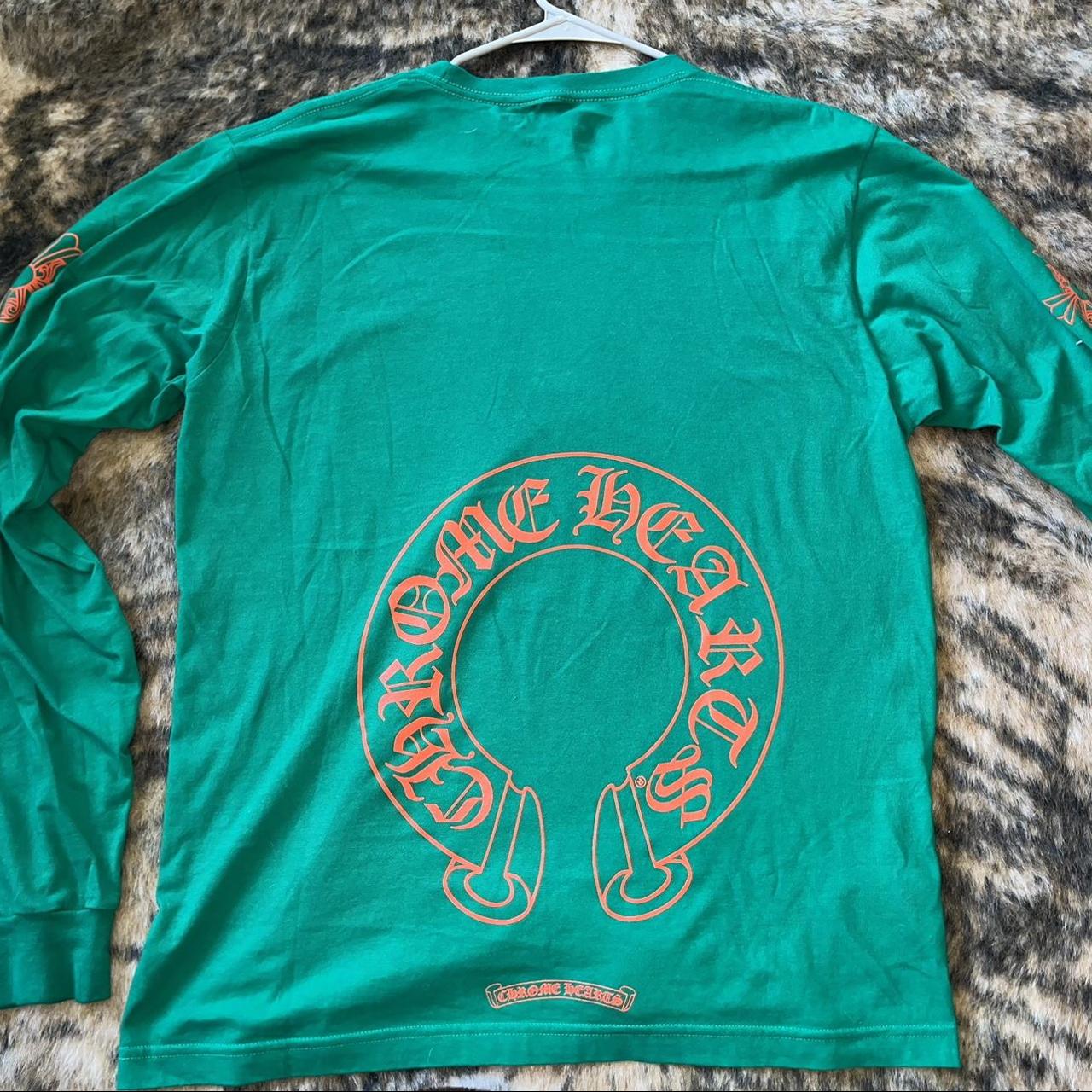 chrome hearts green/orange horseshoe long | Depop