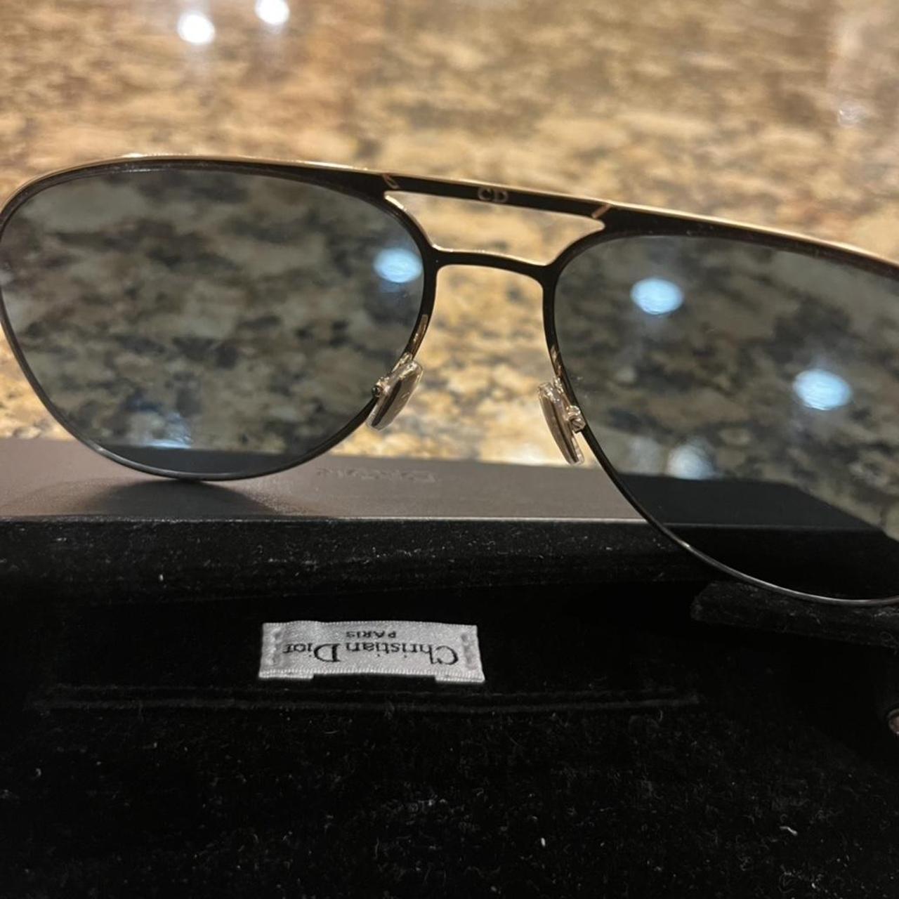 christian dior gold sunglasses