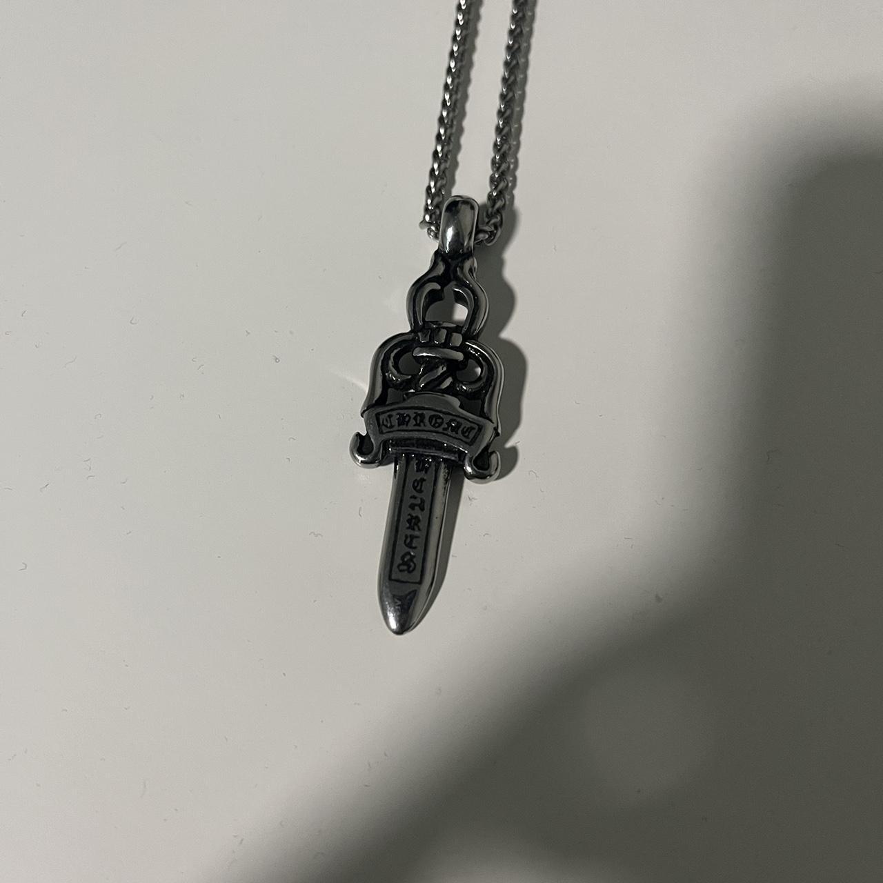 Chrome Hearts Dagger Necklace Free Shipping‼️ Pendant - Depop