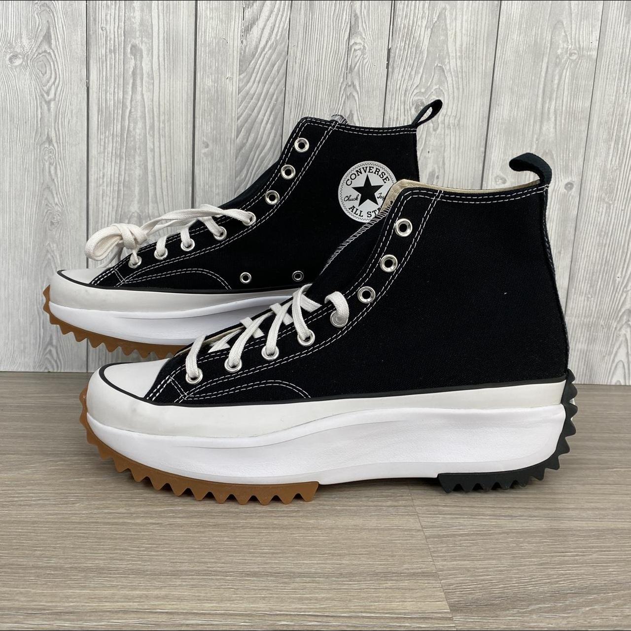 Converse Men's Black and White Trainers | Depop