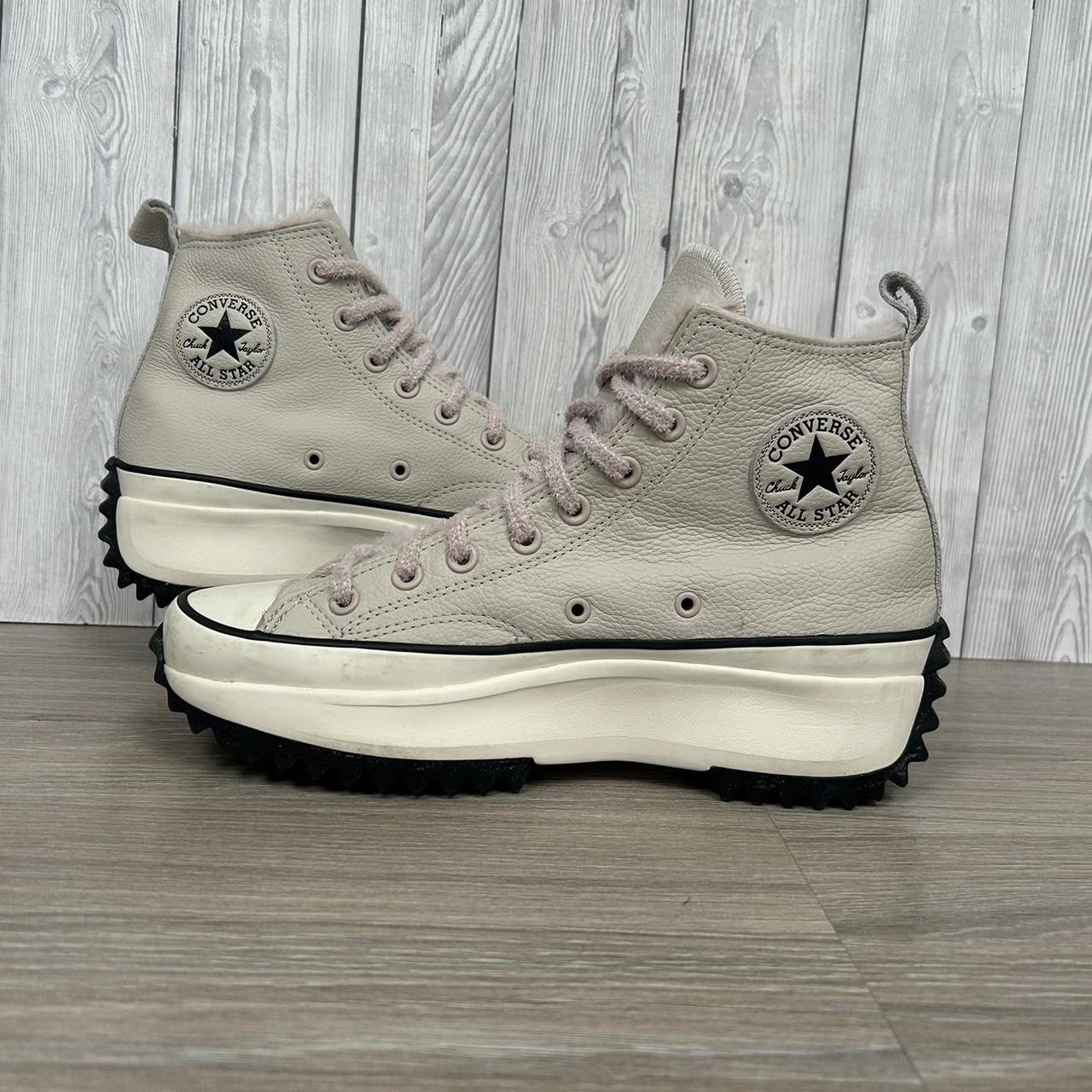 Converse leather hot sale womens trainers