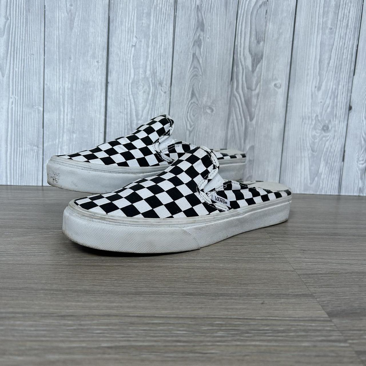 Vans slip on checkerboard hot sale mule