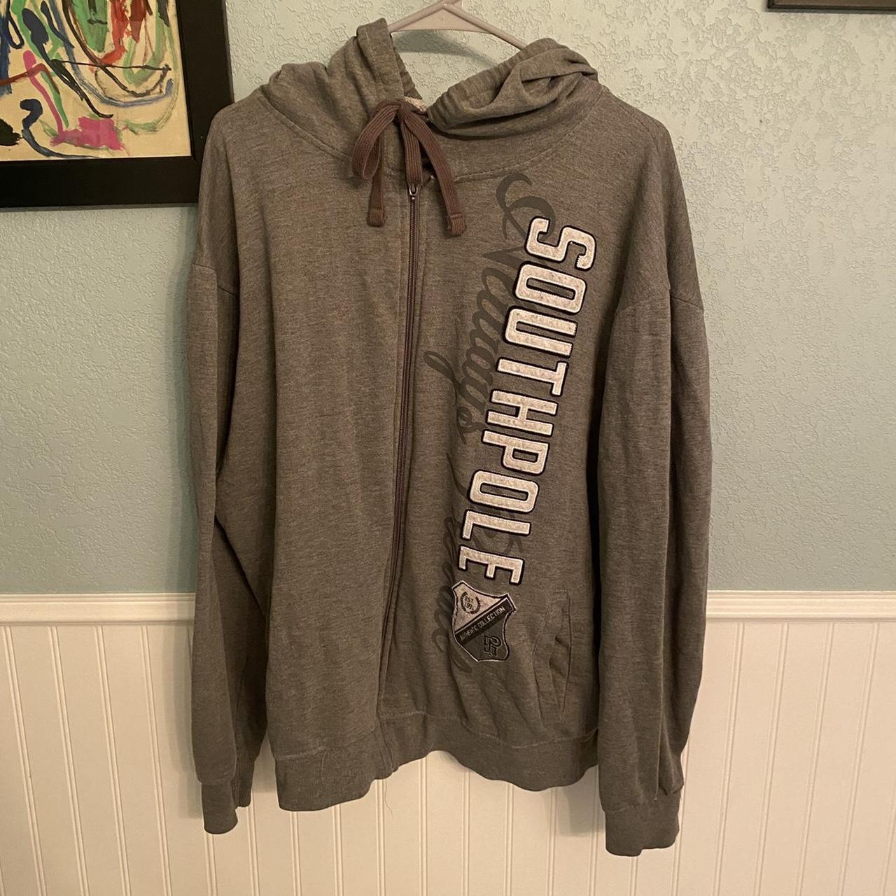 SOUTHPOLE zip up y2k hoodie -ripped tag, fits like a... - Depop