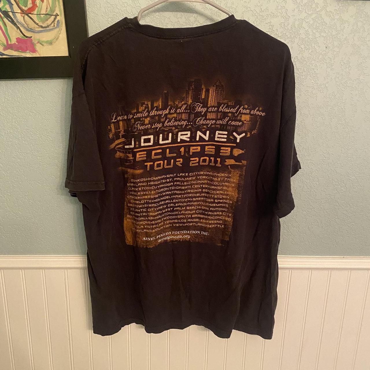 JOURNEY 2011 tour band tee -XL -faded nicely -5$... - Depop