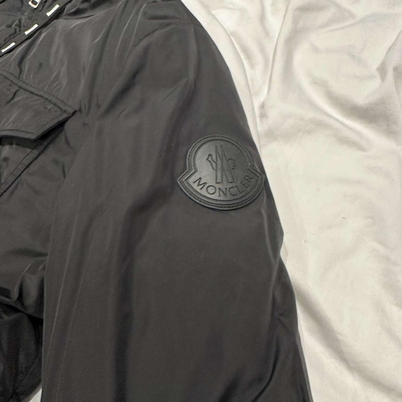 Moncler black puffer jacket - Depop