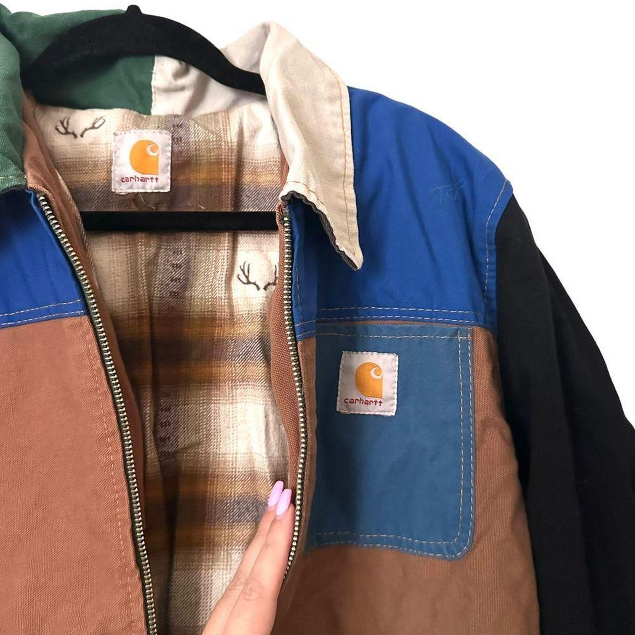 CARHARTT Colorblock Reclaimed Vintage Utility Jacket... - Depop