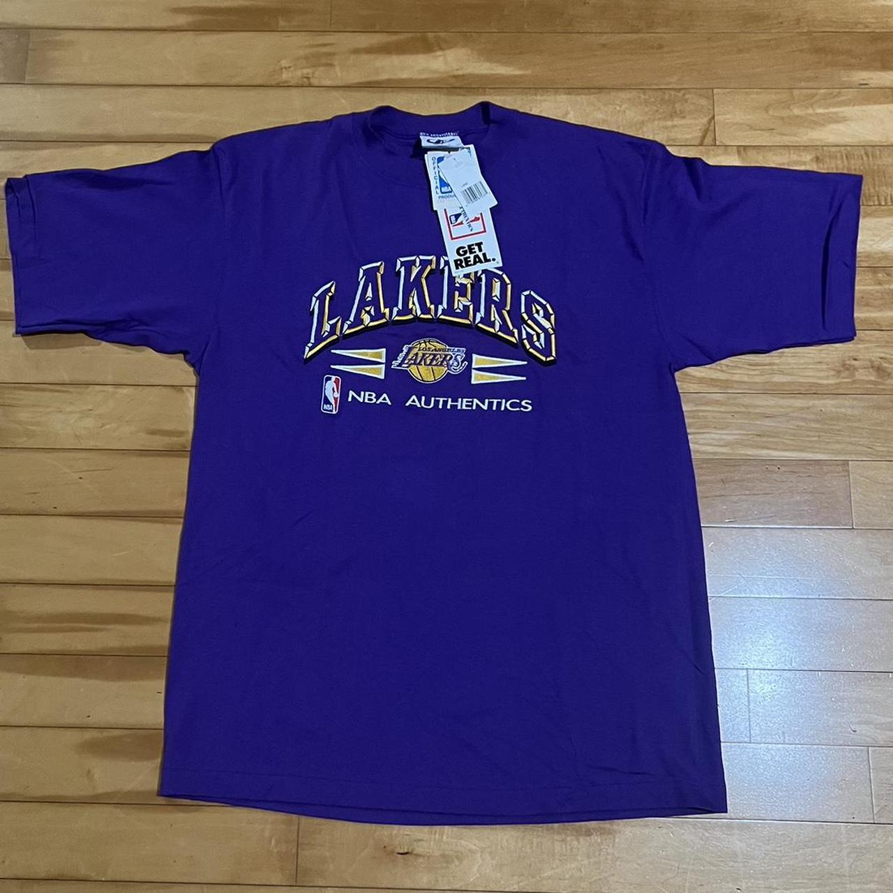 VINTAGE TEE - OLD SCHOOL NBA T SHIRT LAKERS LOS ANGELES