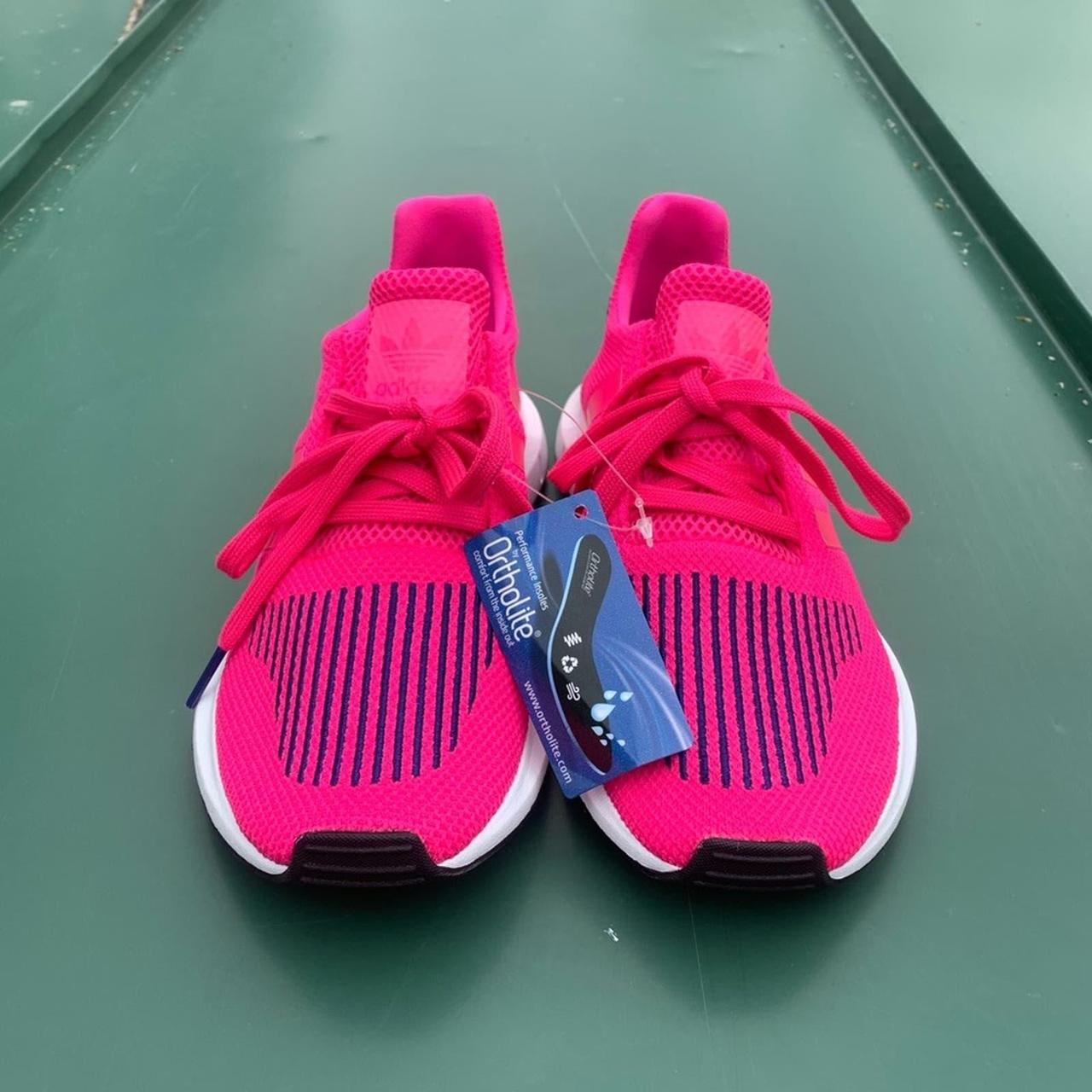 NWT Neon Pink and Blue ortholight Adidas running. Depop