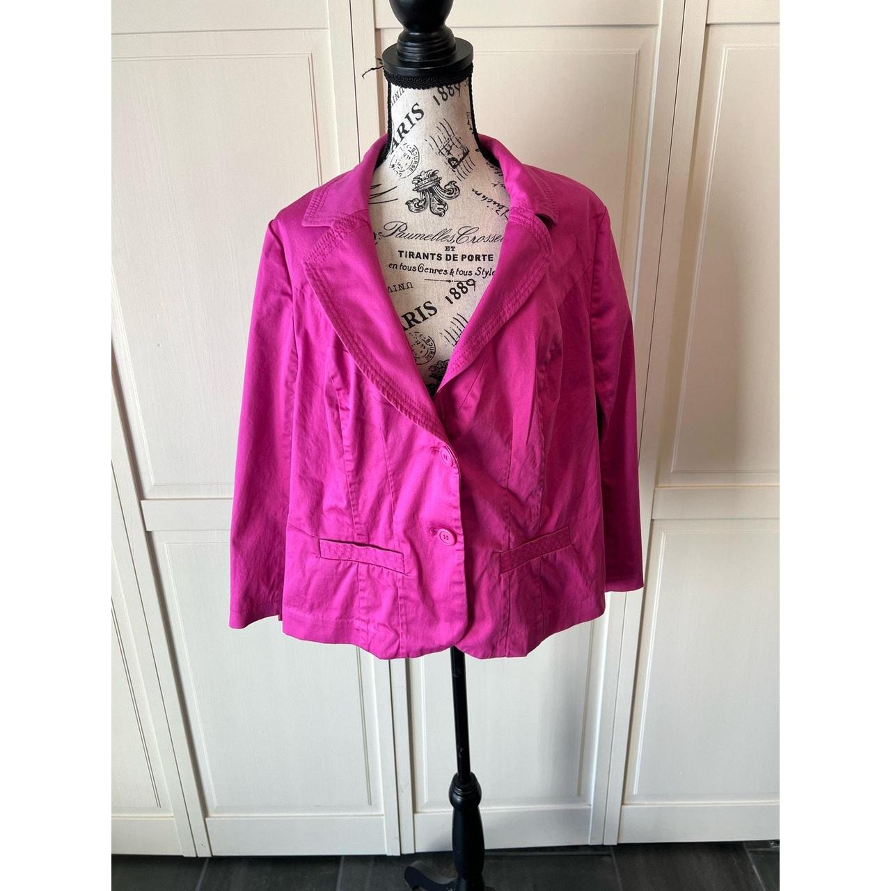 Plus Size Layne Bryant Pink Double Button Blazer. Depop