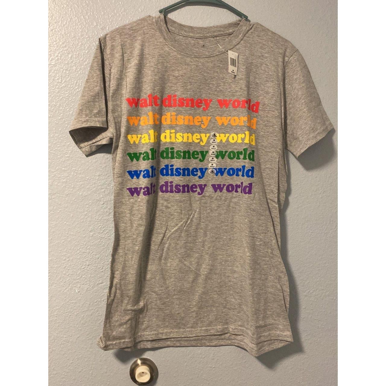 walt disney world yellow rainbow shirt