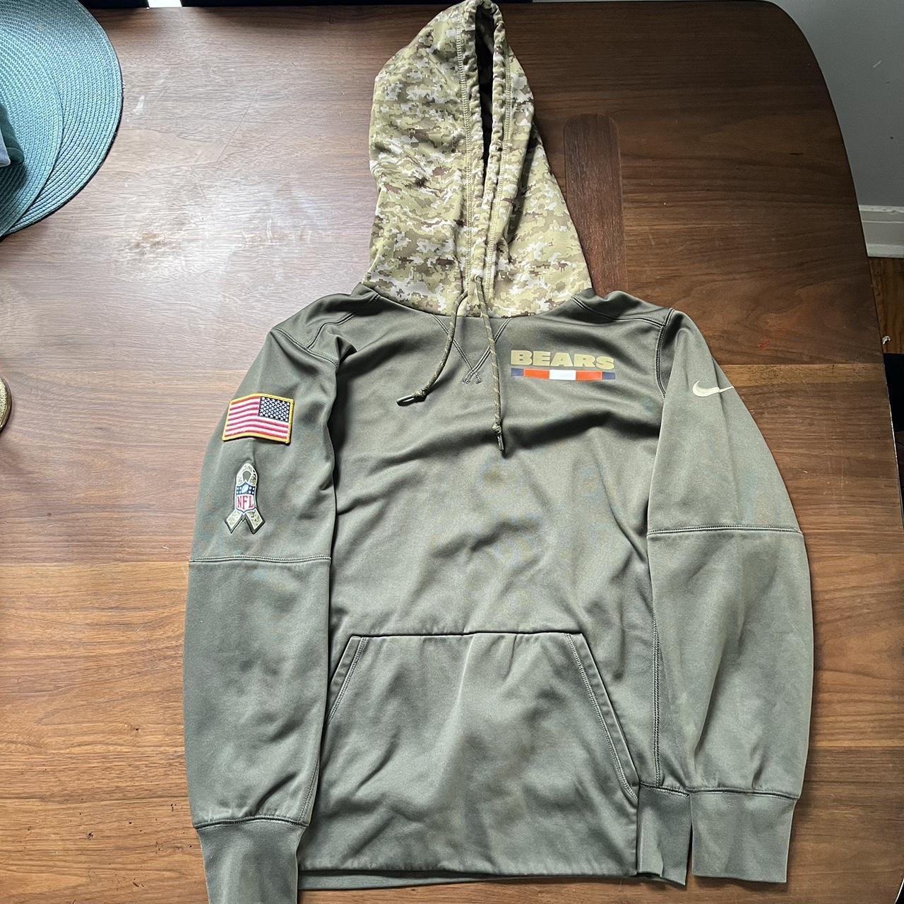 Nike Chicago Bears US army hoodie NFL Send offers Depop