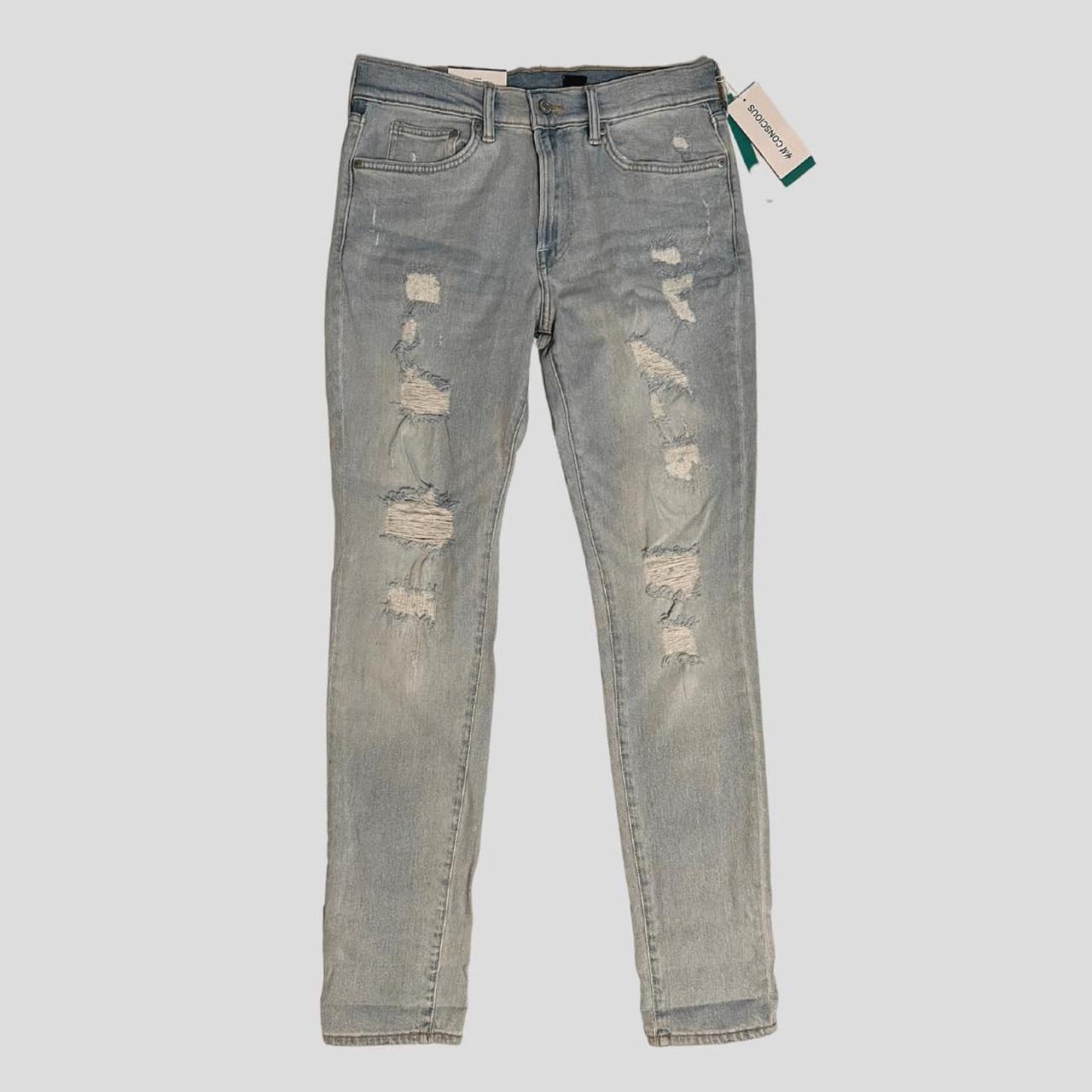 H&M Distressed Skinny Jeans 32/34 NWT, Made