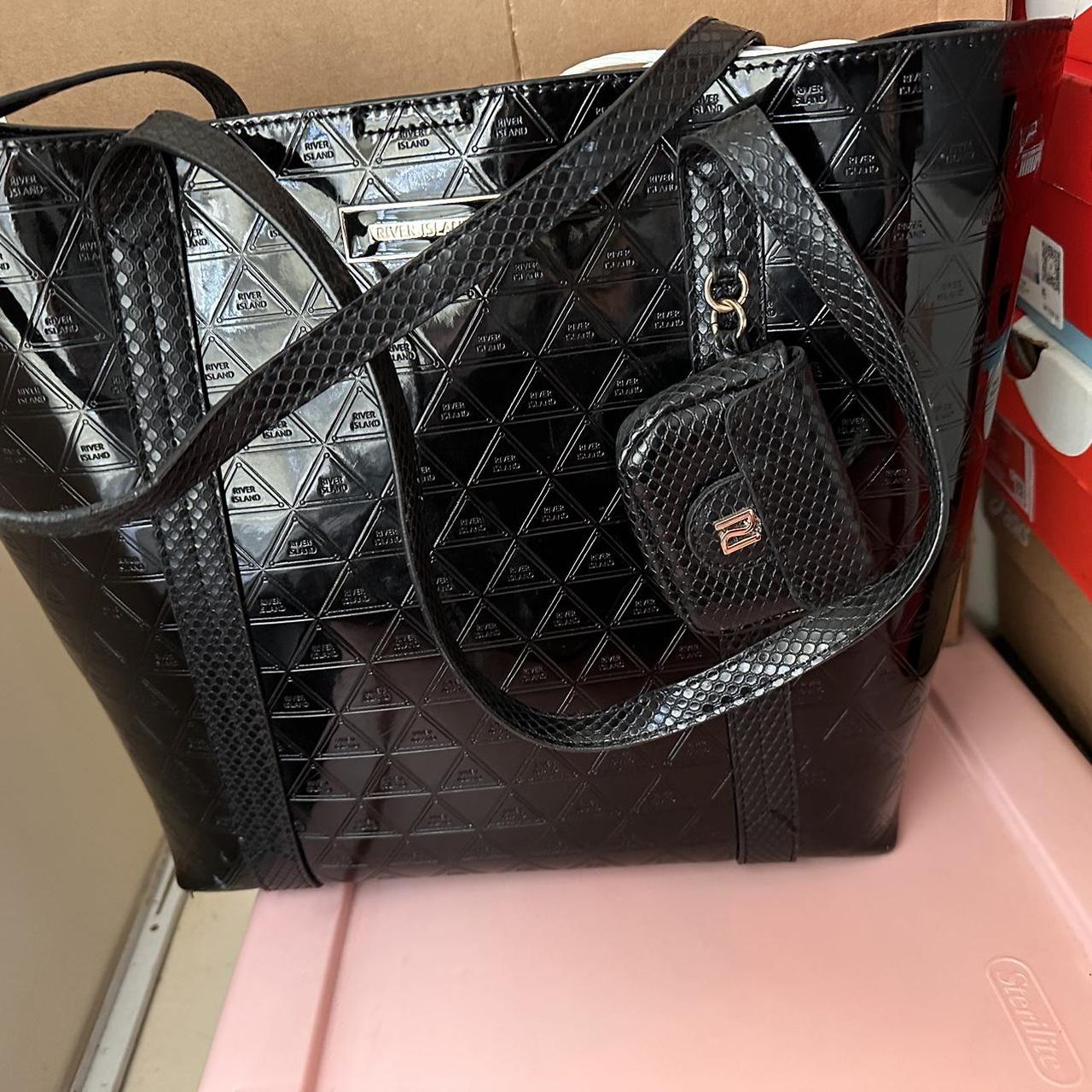 River island black sales tote bag