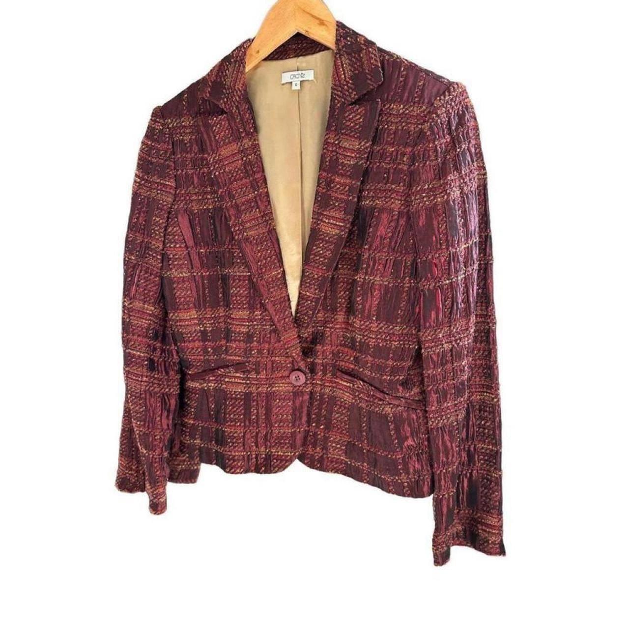 Cache Women's Jacket - Red - 6 – Cache One Button… - image 1