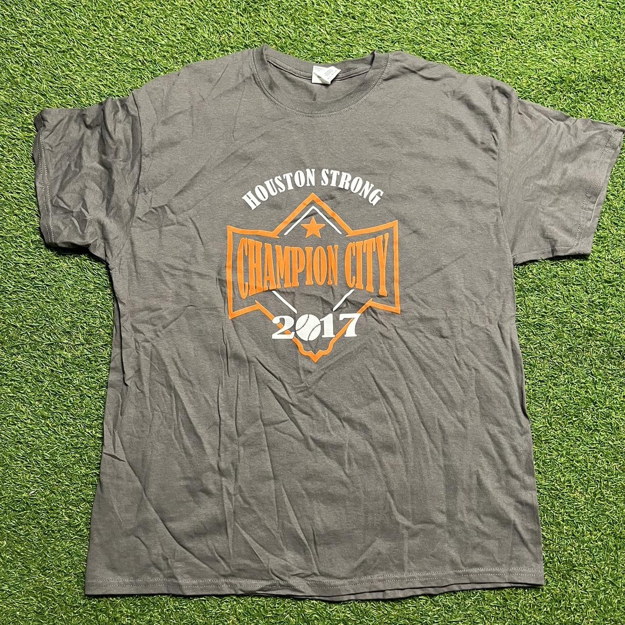 Houston Astros 2017 World Series Champions Orange - Depop