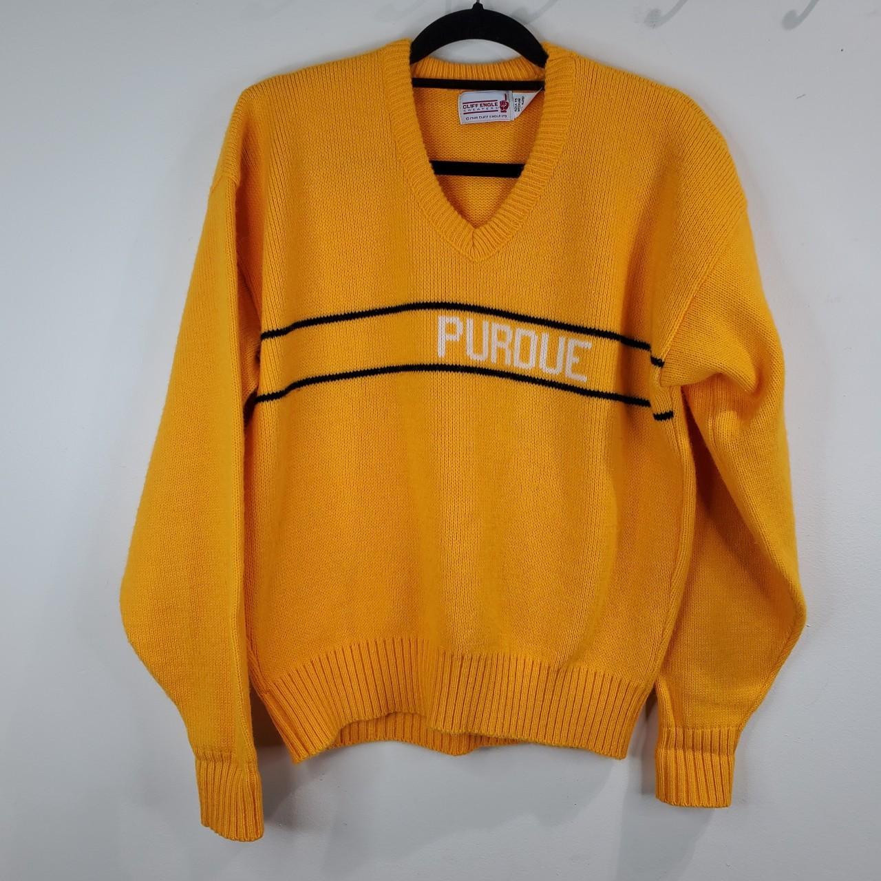 Vintage 1980's Purdue University Cliff Engle Brand Wool 