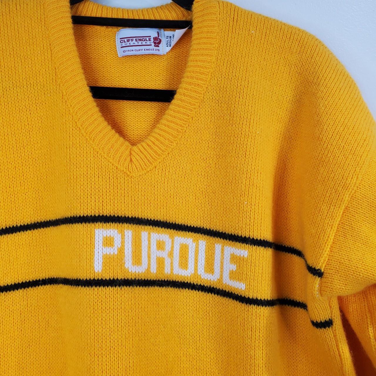 Vintage 1980's Purdue University Cliff Engle Brand Wool 