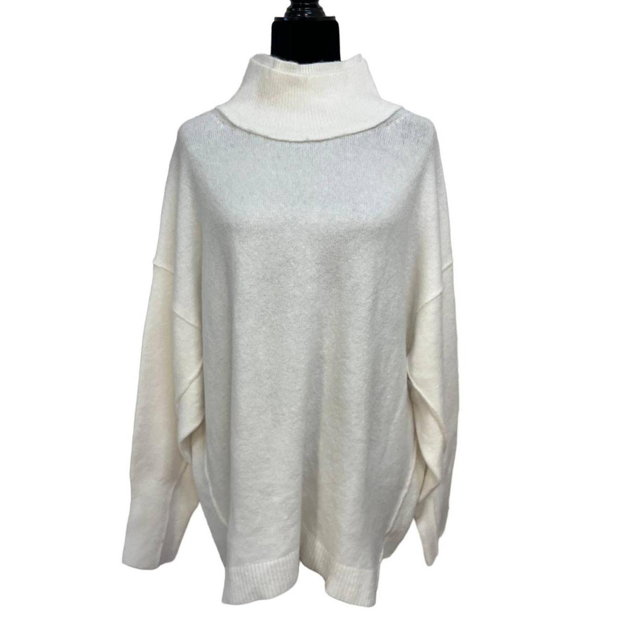 Free People Afterglow White Mock cheapest Neck Sweater Size S. NEW